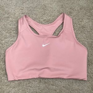 Nike heavy support rose colored sports bra